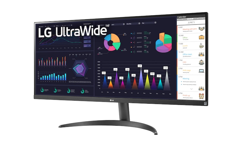 LG 34"| IPS monitor s AMD FreeSync™|UltraWide FHD| VESA DisplayHDR™ 400, 34WQ500-B