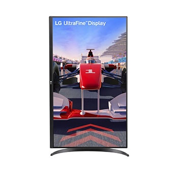 front view with the display pivoting 90 degrees in a portrait view
