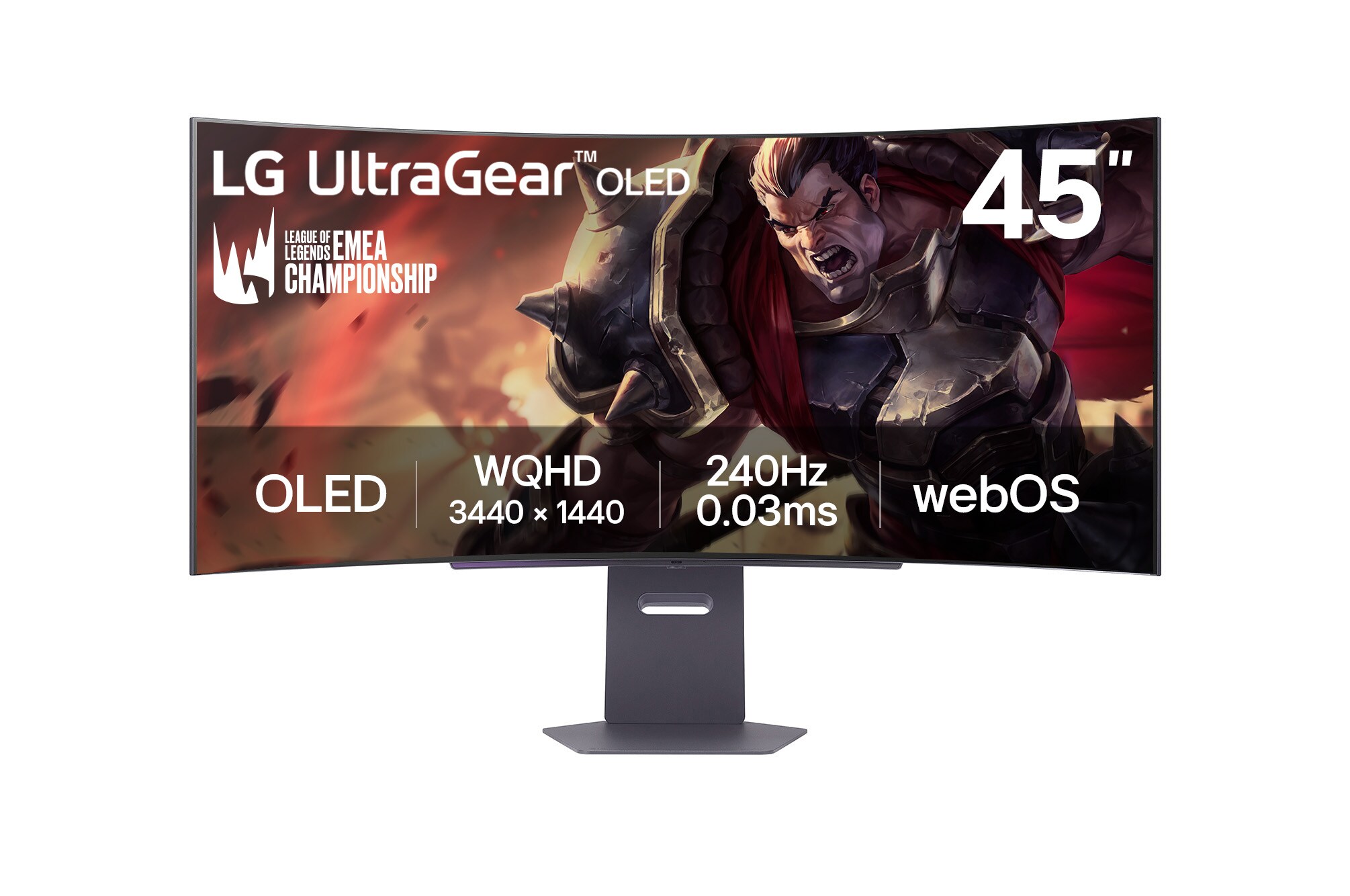 Nový herní OLED monitor LG UltraGear 45GX90SA-B 