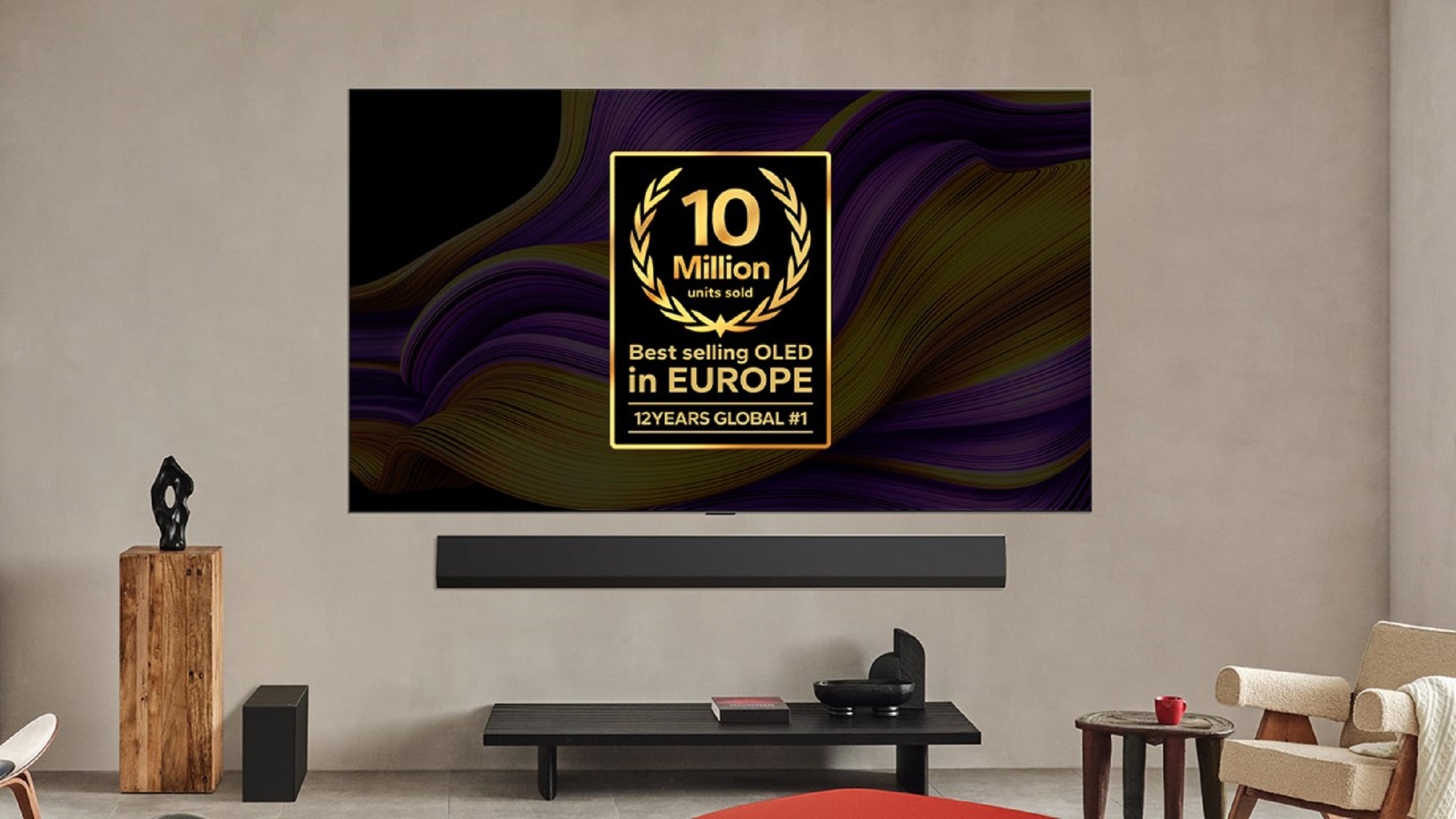 LG se stalo první značkou, která v Evropě prodala 10 milionů OLED televizí.
