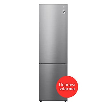 LG Kombinovaná chladnička LG | B | 384 l | Lineární kompresor | DoorCooling+™, front view, GBP62PZNBC