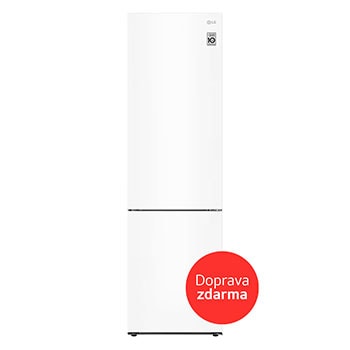 LG Kombinovaná chladnička LG | B | 384 l | Lineární kompresor | DoorCooling+™, front view, GBP62SWNBC