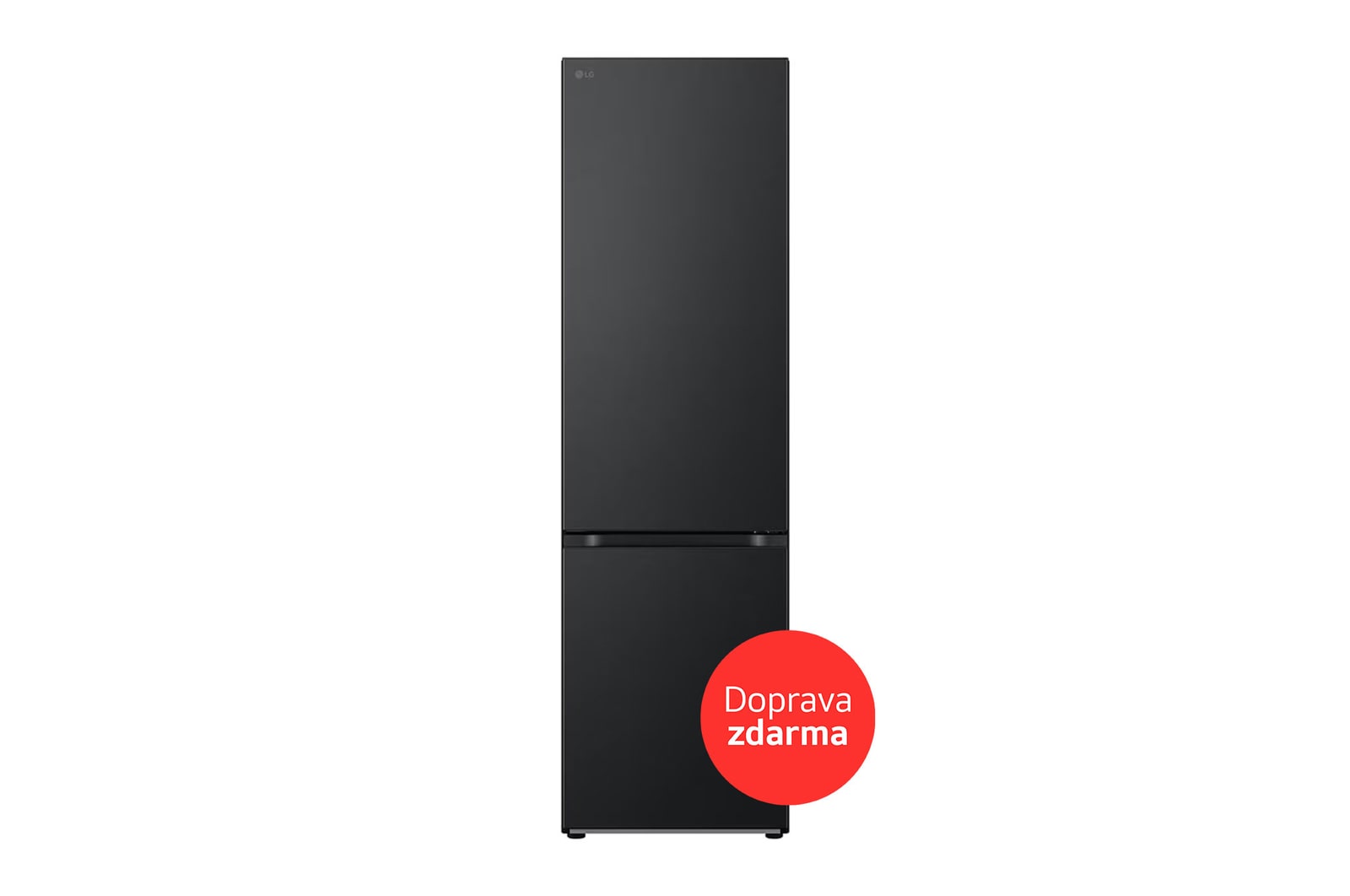 LG Kombinovaná chladnička LG | B | 387 l | Smart Invertorový kompresor | DoorCooling+™, front view, GBV7280BEV