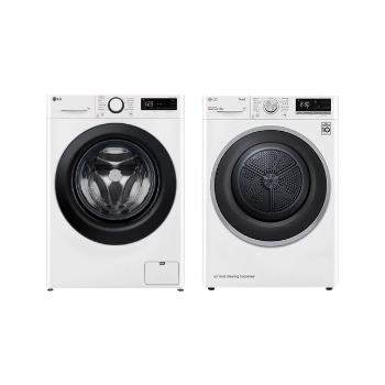 Čelní pohled na PRACÍ SET | 9kg Pračka FSR5A94WL + 8kg Sušička RC81V5AV7N LAUNWDSN21A