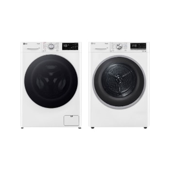 Čelní pohled na PRACÍ SET | 10kg Pračka FASR3A04WS + 9kg Sušička RC91V9AVSN LAUNWDSN8A