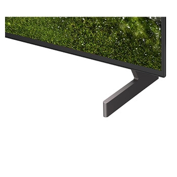 LG OLED AI B6E zobrazuje rozdělenou obrazovku, na které je možné porovnat matný displej s antireflexní úpravou a displej Perfect Black, který zajišťuje jasnější obraz za jakýchkoli světelných podmínek. Technologie Perfect Black má certifikaci UL.