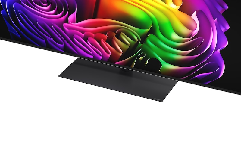 Přední pohled na model LG OLED evo AI G6, který byl uveden na trh v roce 2026, zobrazuje obraz vrstvených, vícebarevných tvarů s technologií Hyper Radiant Color Tech, Perfect Black & Perfect Color a označením „Světová jednička mezi OLED TV již 13 let“.