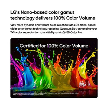 LG QNED evo AI QNED83 Mini LED s technologií 4K Super Upscaling a Dynamic Tone Mapping zobrazuje venkovní scénu z nízkého úhlu, ve které se muž nachází mezi barevnými budovami. Umělá inteligence rozpozná scénu a každý snímek převede na rozlišení 4K.