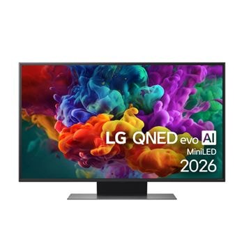 Čelní pohled na 43" LG QNED evo AI QNED87 Mini LED 4K Smart TV 2026 43QNED87B6A