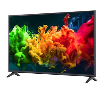 LG QNED evo AI QNED80 Mini LED s technologií Dynamic QNED Color Pro vyplňuje obrazovku živými, plynulými záblesky barevného pohybu připomínajícího malbu a předvádí vylepšenou barevnou živost certifikovanou pro 100% objem barev.