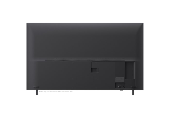 LG QNED evo AI QNED80 Mini LED vyzdvihuje, jak jeho technologie Mini LED odhaluje ostřejší textury skal a jasnější detaily oceánu než konvenční LED v rozdělené scéně pobřežního útesu, poskytuje hlubší černou barvu a jemnější kontrast pro větší čistotu a hloubku.