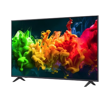 LG QNED evo AI QNED80 Mini LED vyobrazený zepředu a z boku má 65" displej s šířkou 1455 mm, výškou obrazovky 841 mm, výškou se stojanem 904 mm, hloubkou 67,9 mm a půdorysem stojanu 1217 x 269 mm.