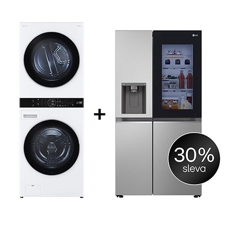 SET - LG WashTower WT1716WWF + Chladnička InstaView™ GSGV80PYLD