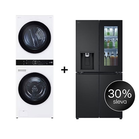 SET - LG WashTower WT1716WWF + Chladnička InstaView™ GMG860EPBE