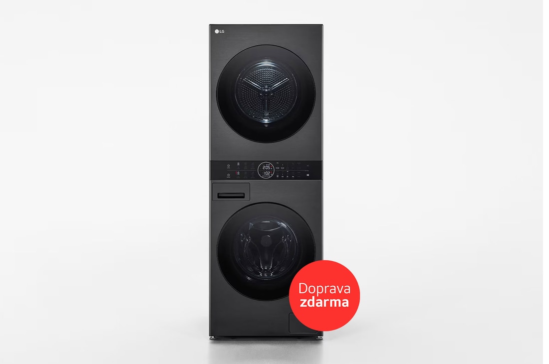 LG 12/10 kg LG WashTower|1400 ot./min | Direct Drive | AI DD | TurboWash360°, Front Light On View, WT1210BBF