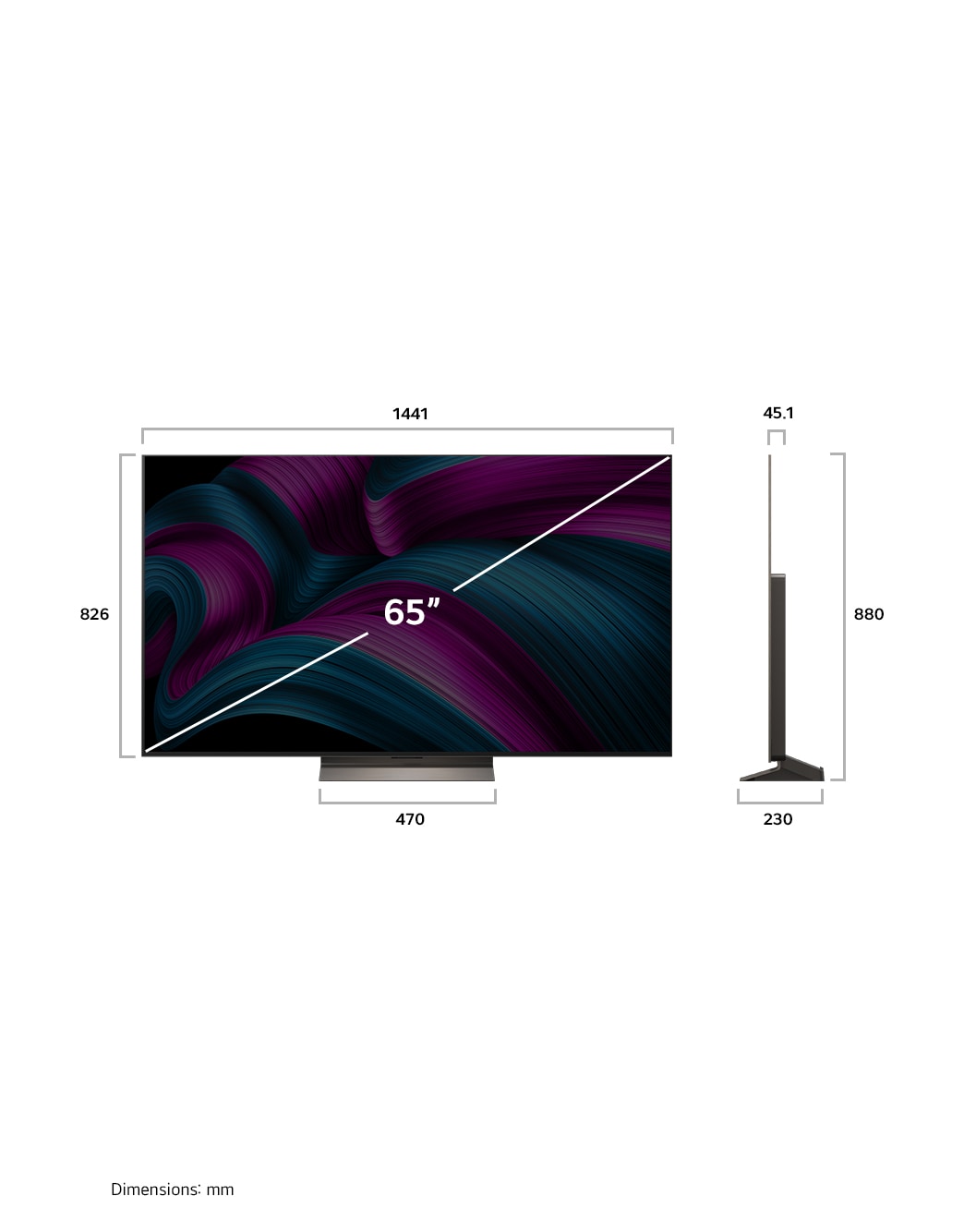65 Zoll LG OLED evo AI C5 4K Smart TV - OLED65C56LB | LG DE