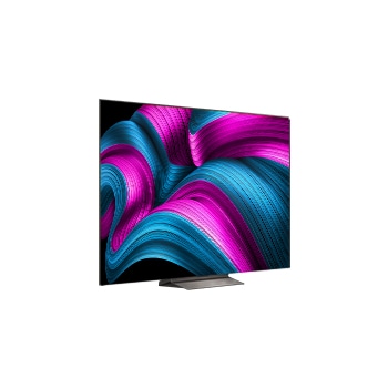 Leicht seitliche Ansicht des LG OLED evo AI C5 4K Smart TV.