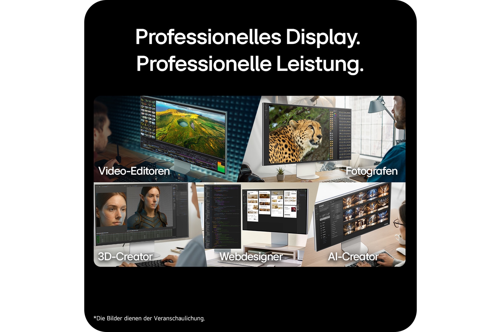 Seitenansicht bei 90 Grad mit geneigtem Display
