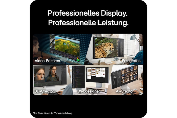 Seitenansicht bei 90 Grad mit geneigtem Display