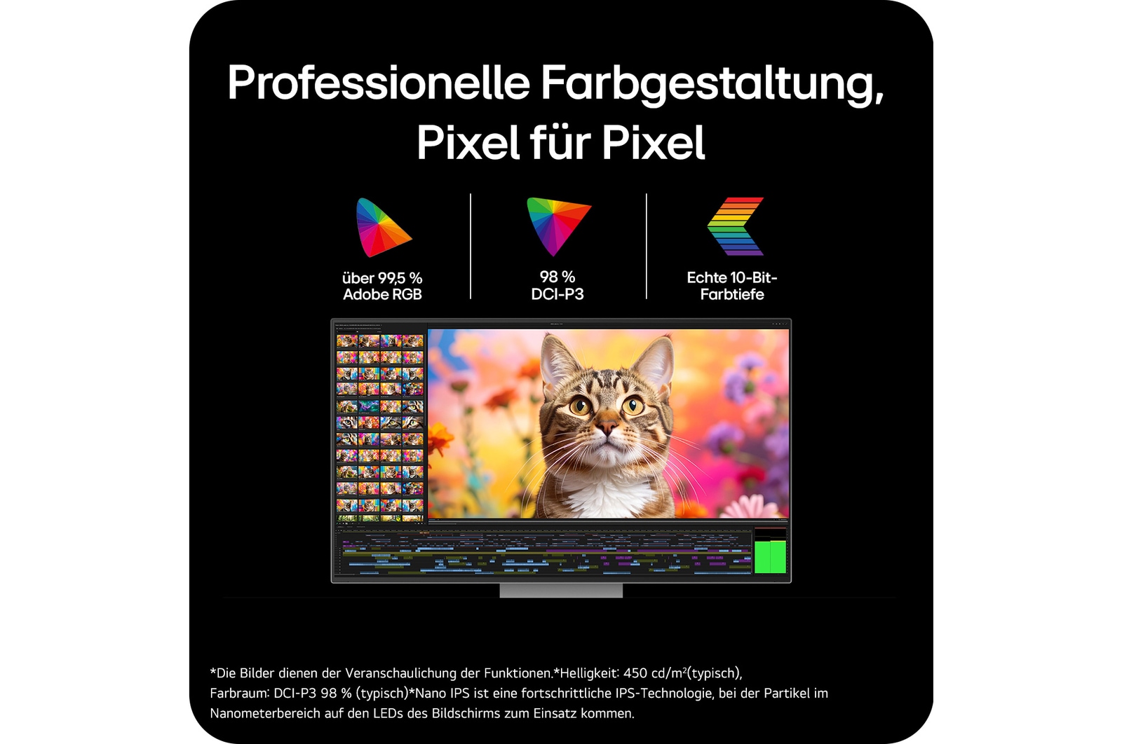 Rückansicht mit zerlegtem Ständer