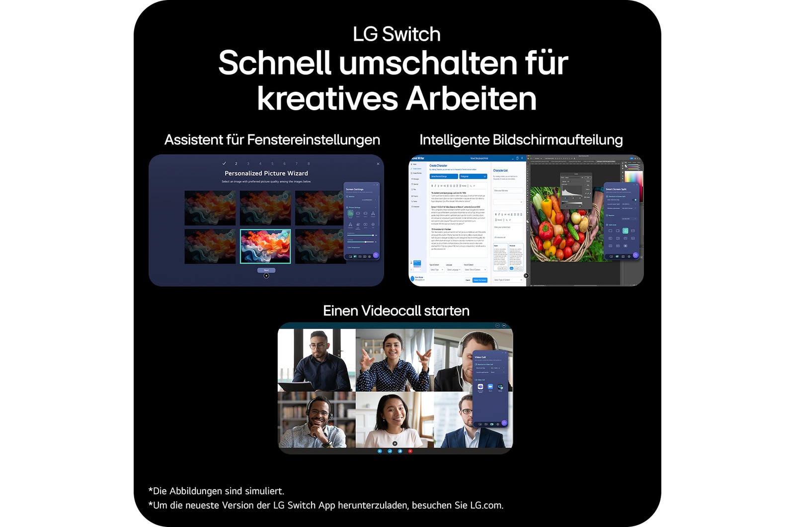 LG UltraFine™evo 32 Zoll 6K Nano IPS Black mit Thunderbolt™ 5, 32U990A-S