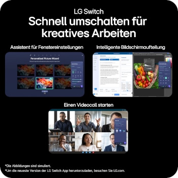 LG UltraFine™evo 32 Zoll 6K Nano IPS Black mit Thunderbolt™ 5, 32U990A-S