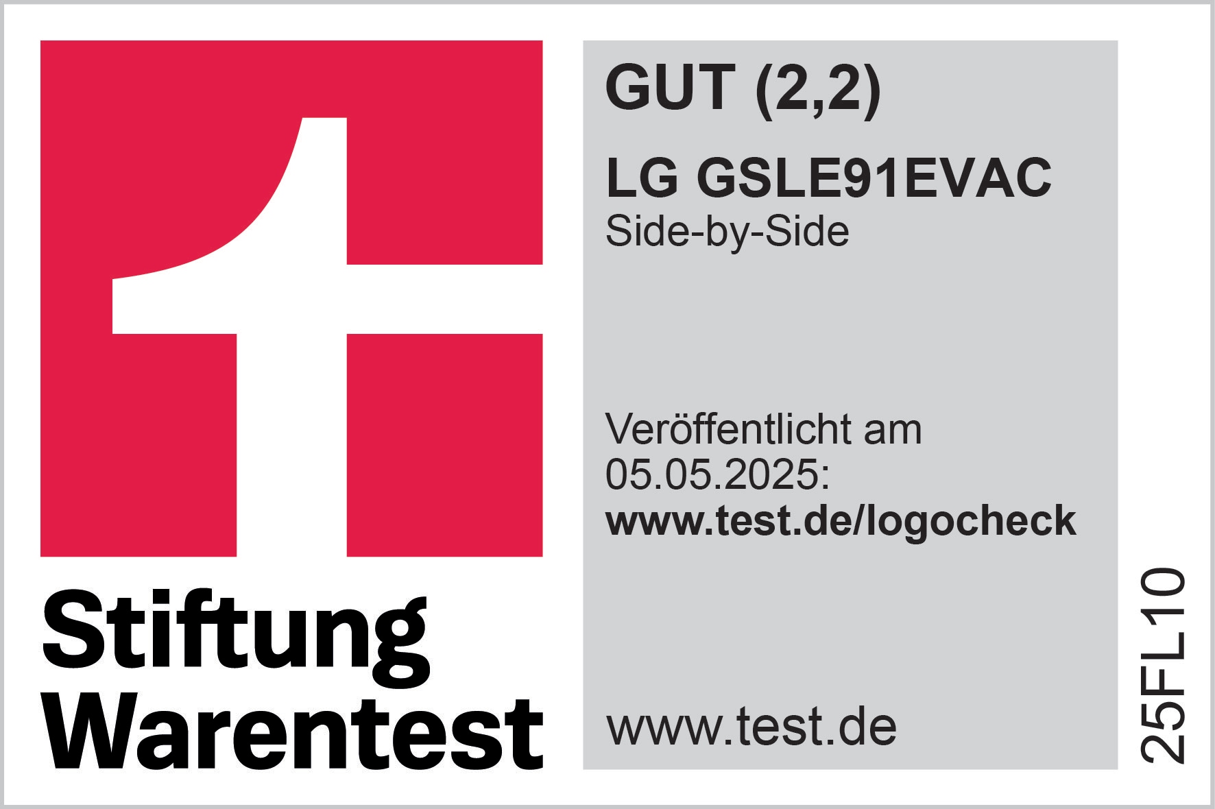 Stiftung Warentest GSLE91EVAC