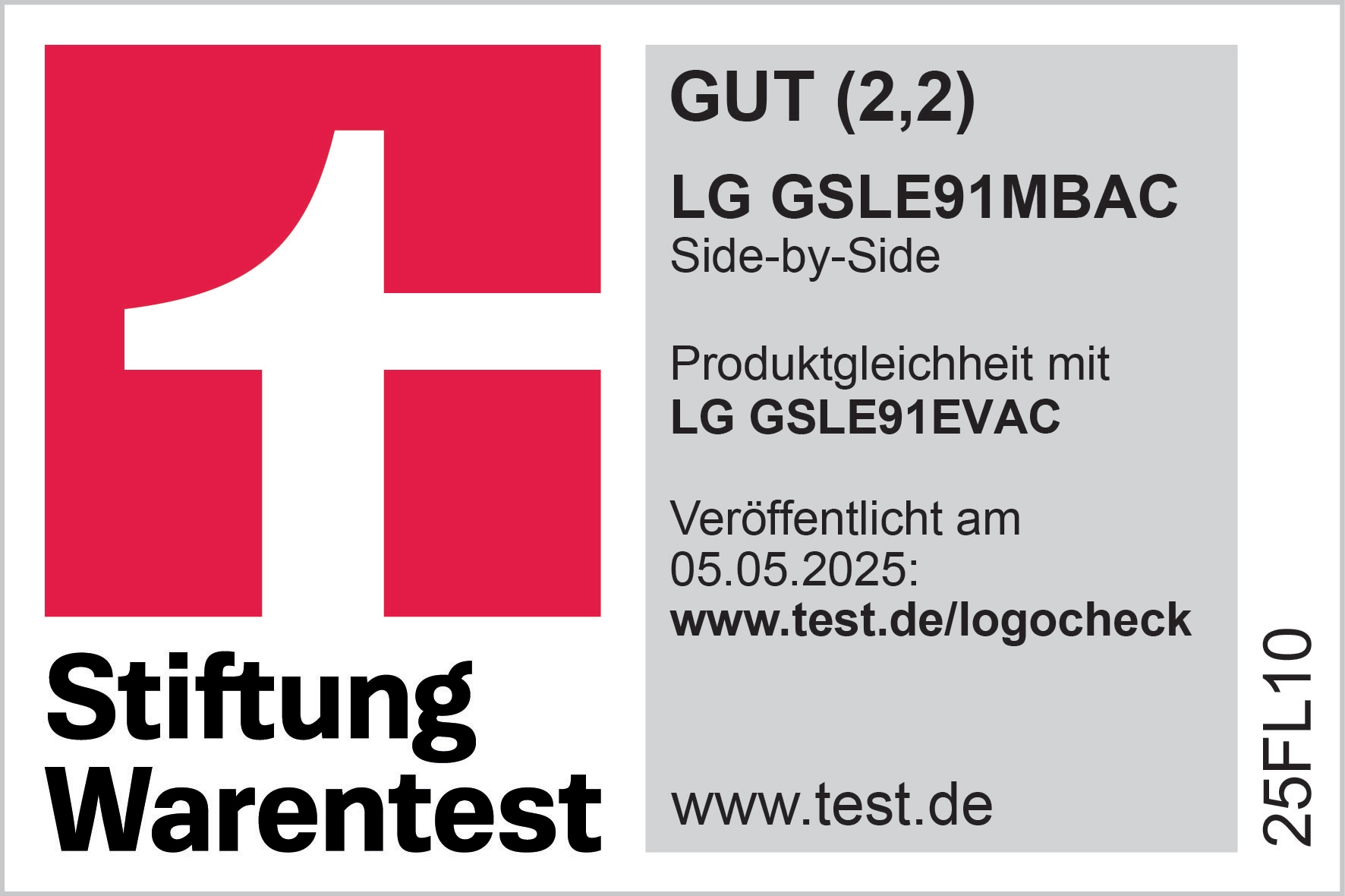 Stiftung Warentest GSLE91MBAC