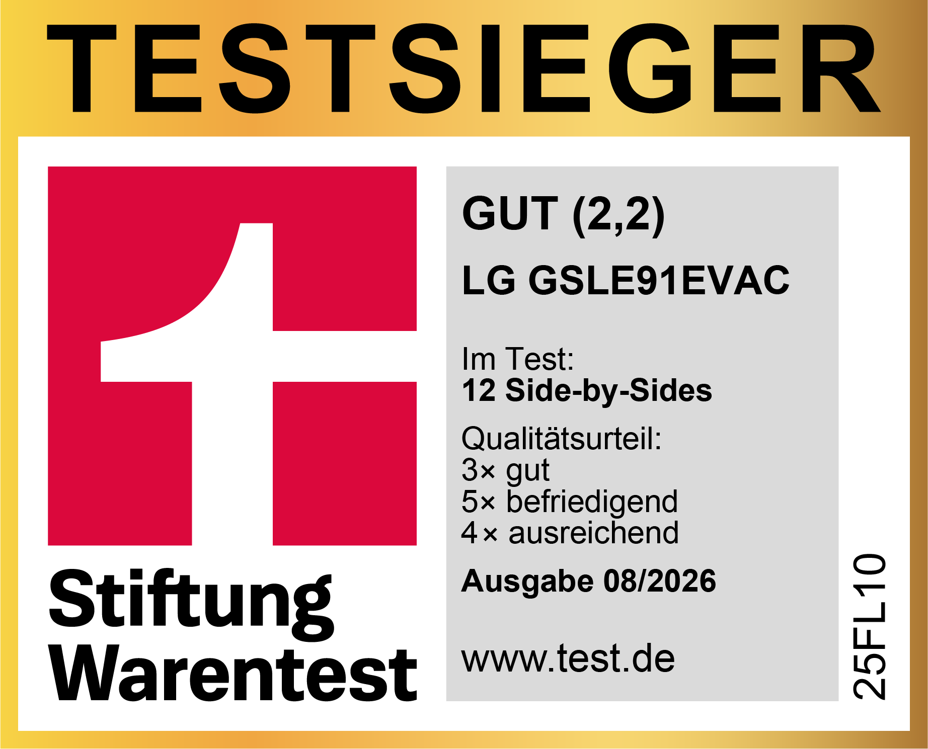 Testurteil "Gut (2,2)"