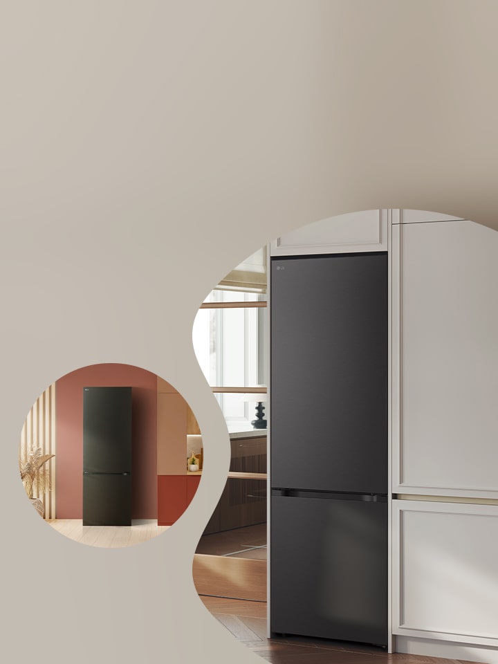 Die LG Fit&Max Kühl-/Gefrierkombinationen vereinen elegantes Design mit cleverer Funktionalität