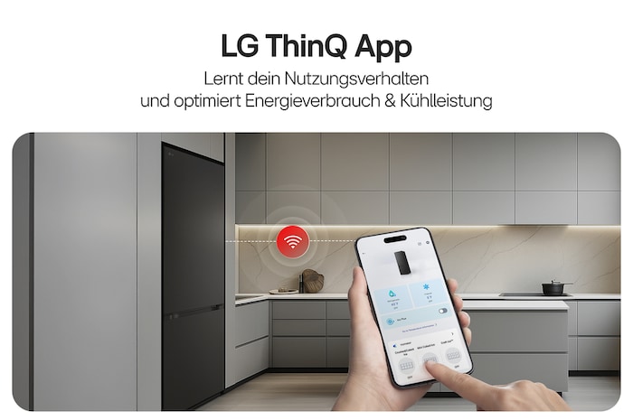 LG Vollintegrierbare Kühl-Gefrierkombination (EEK A, 333L, 186cm hoch, 59,7cm breit) mit 108 kWh/a & Smart Inverter Compressor® I GBBS716AEV, GBBS716AEV