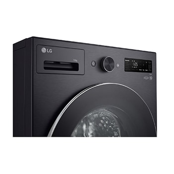 LG Waschmaschine Matte Black (EEK A, 16 kg, 1.000 U./Min.) mit AI Wash & TurboWash®360° | F0WNT162B, F0WNT162B