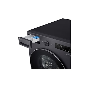 LG Waschmaschine Matte Black (EEK A, 16 kg, 1.000 U./Min.) mit AI Wash & TurboWash®360° | F0WNT162B, F0WNT162B