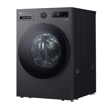 LG Waschmaschine Matte Black (EEK A, 16 kg, 1.000 U./Min.) mit AI Wash & TurboWash®360° | F0WNT162B, F0WNT162B