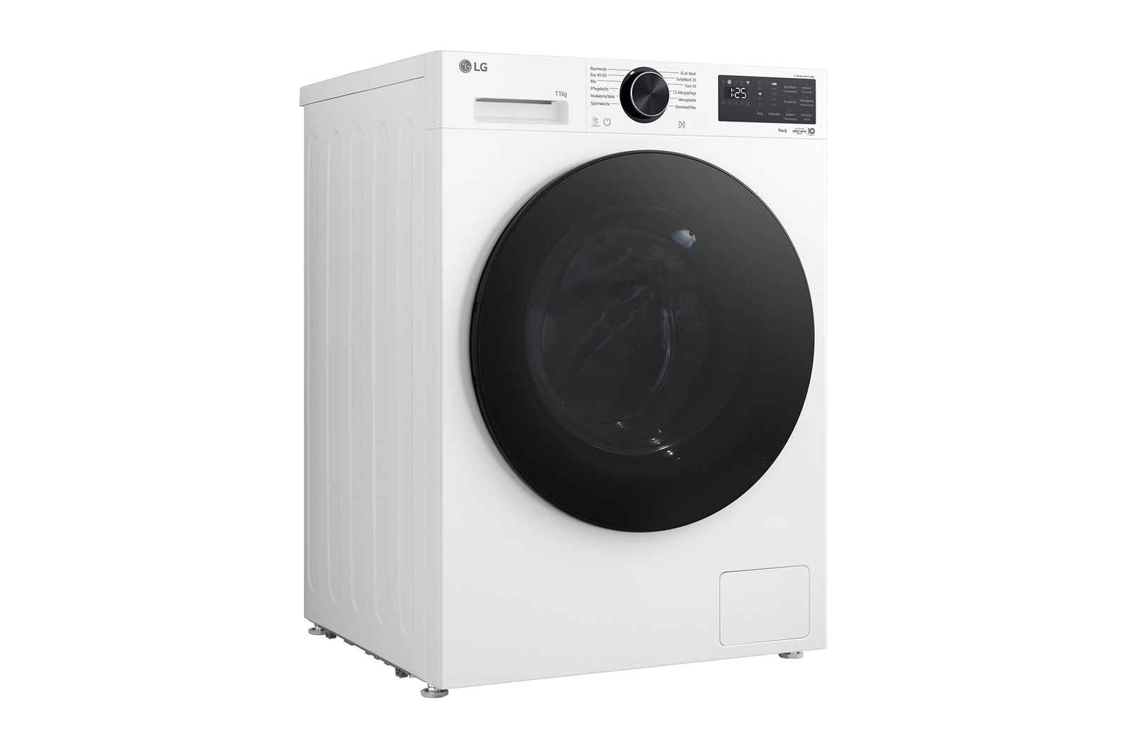 LG TV with an impressively large screen mounted on a wall above a LG Soundbar in a modern style living room.