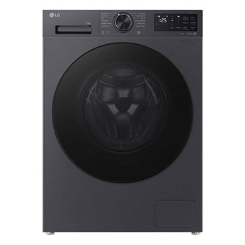Vorderseite von Waschmaschine Matte Black (EEK A-40%, 9 kg, 1.400 U./Min.) mit AI DD® & TurboWash®360° | F4WX709YB F4WX709YB