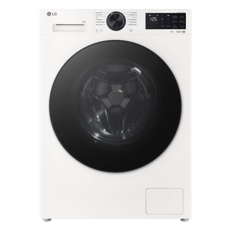 LG  Waschmaschine Essence White (A, 9 kg, 1.400 U./Min.) mit AI DD® & TurboWash®360° | F4WX709YC, F4WX709YC