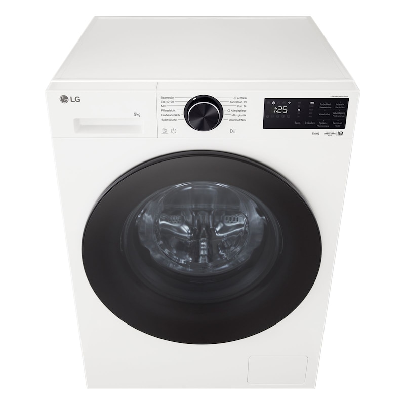 LG  Waschmaschine Essence White (A, 9 kg, 1.400 U./Min.) mit AI DD® & TurboWash®360° | F4WX709YC, F4WX709YC