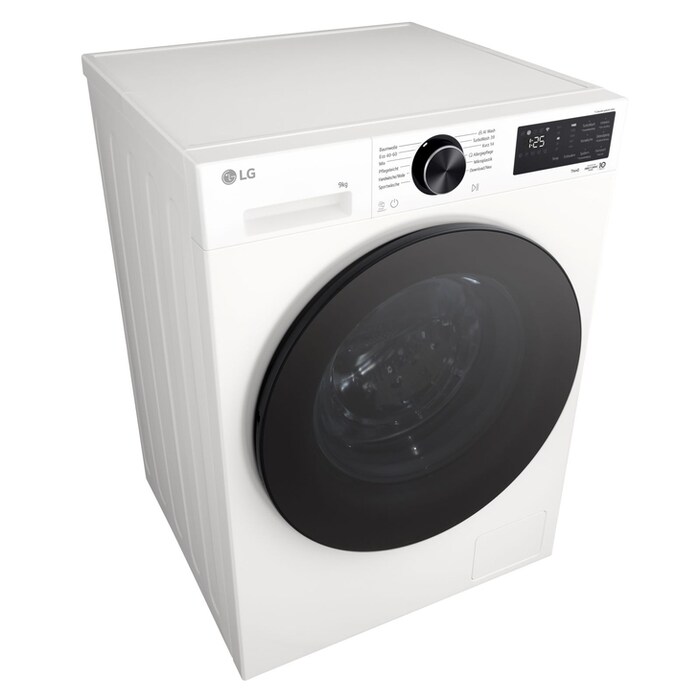 LG  Waschmaschine Essence White (A, 9 kg, 1.400 U./Min.) mit AI DD® & TurboWash®360° | F4WX709YC, F4WX709YC