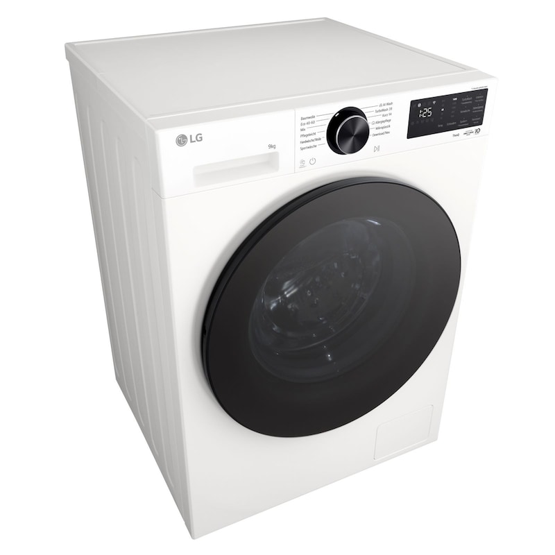 LG  Waschmaschine Essence White (A, 9 kg, 1.400 U./Min.) mit AI DD® & TurboWash®360° | F4WX709YC, F4WX709YC