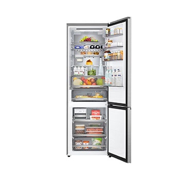 Front view door open with food