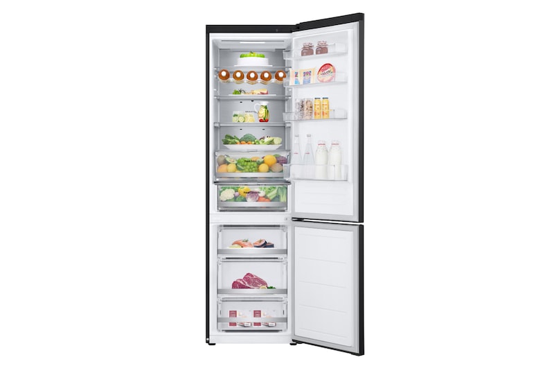 LG Kühl-Gefrierkombination (EEK B ,387L, 203 cm hoch) mit 138 kWh/a & Smart Inverter Compressor® ǀ GBV7270BEV, GBV7270BEV