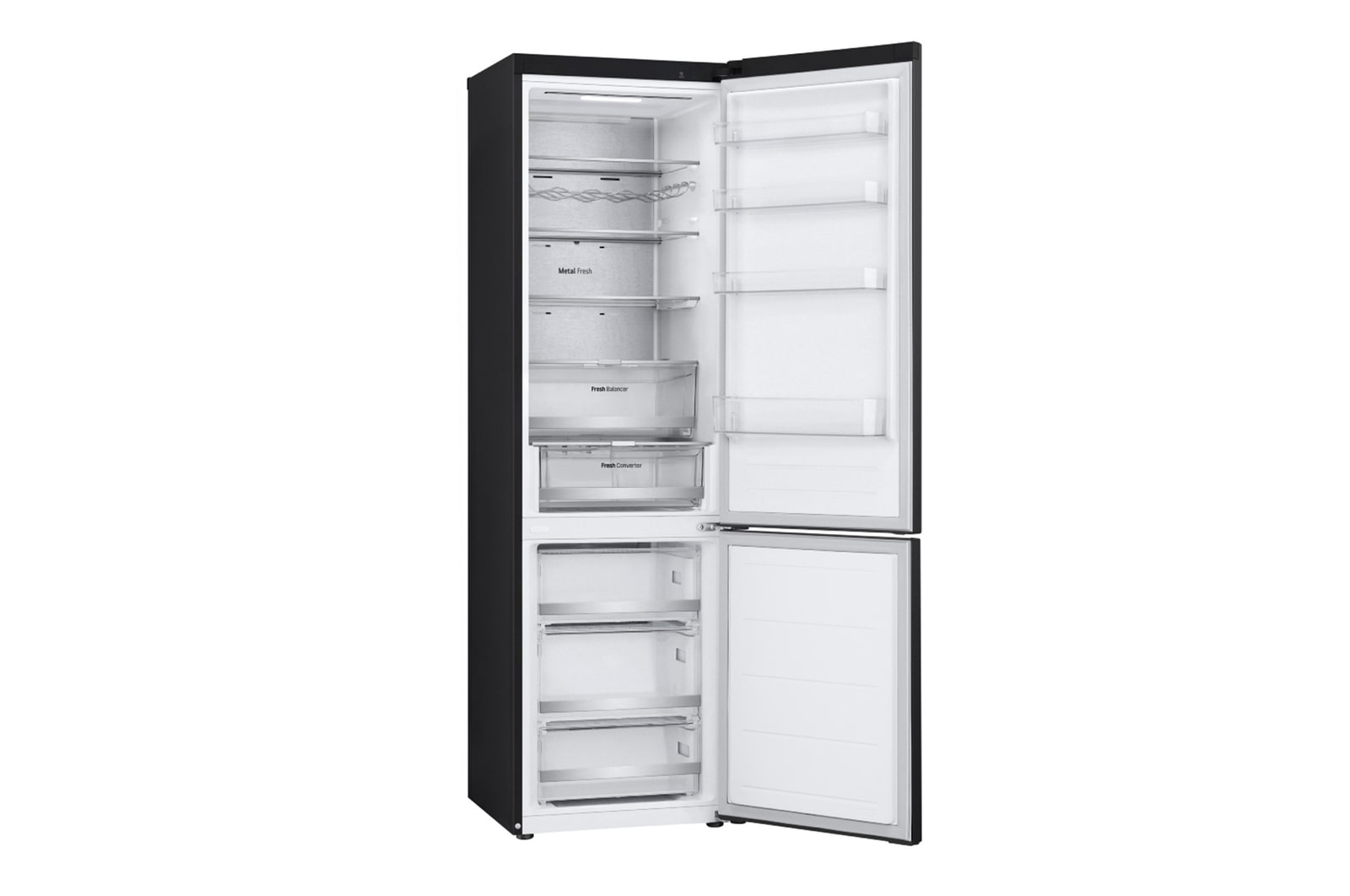 LG Kühl-Gefrierkombination (B ,387L, 203 cm hoch) mit 138 kWh/a & Smart Inverter Compressor® ǀ GBV7270BEV, GBV7270BEV