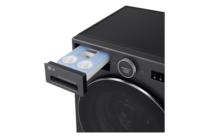 LG Waschtrockner Schwarz (EEK A/A, 11 kg / 6 kg, 1.350 U./Min.) mit AI Wash+Dry & TurboWash+Dry | HPWD116BA, HPWD116BA