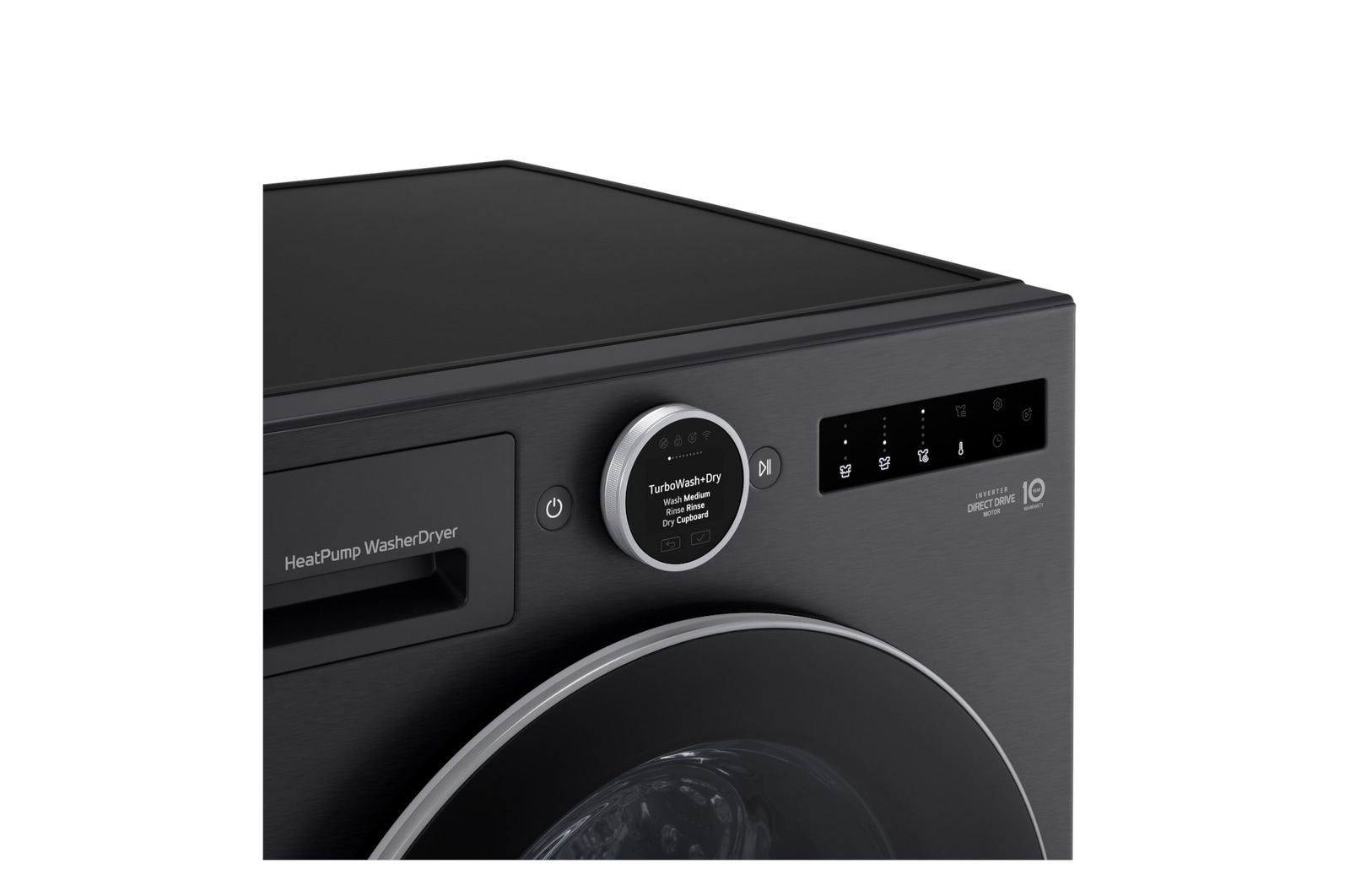 LG Waschtrockner Schwarz (EEK A/A, 11 kg / 6 kg, 1.350 U./Min.) mit AI Wash+Dry & TurboWash+Dry | HPWD116BA, HPWD116BA