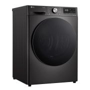 LG Trockner Schwarz (EEK C, 9 kg) mit Dual Inverter Wärmepumpentechnologie & selbstreinigendem Kondensator I RT90V9B, RT90V9B