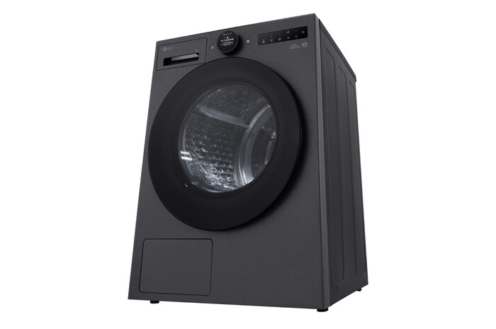 LG Trockner in Metallic Black (B, 9 kg) mit AI Dry, Dual Inverter Wärmepumpentechnologie I RT90X8B, RT90X8B