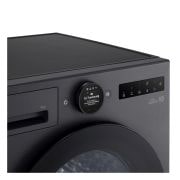 LG Trockner in Metallic Black (B, 9 kg) mit AI Dry, Dual Inverter Wärmepumpentechnologie I RT90X8B, RT90X8B