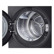 LG Trockner in Metallic Black (B, 9 kg) mit AI Dry, Dual Inverter Wärmepumpentechnologie I RT90X8B, RT90X8B