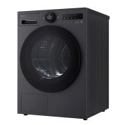 LG Trockner in Metallic Black (B, 9 kg) mit AI Dry, Dual Inverter Wärmepumpentechnologie I RT90X8B, RT90X8B